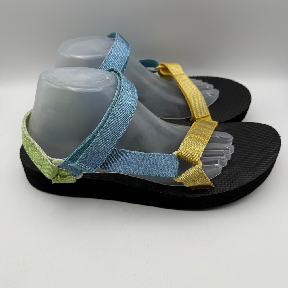 Teva Midform Universal Sandals Womens 12 Multi Color Platform Strappy - Picture 3 of 8
